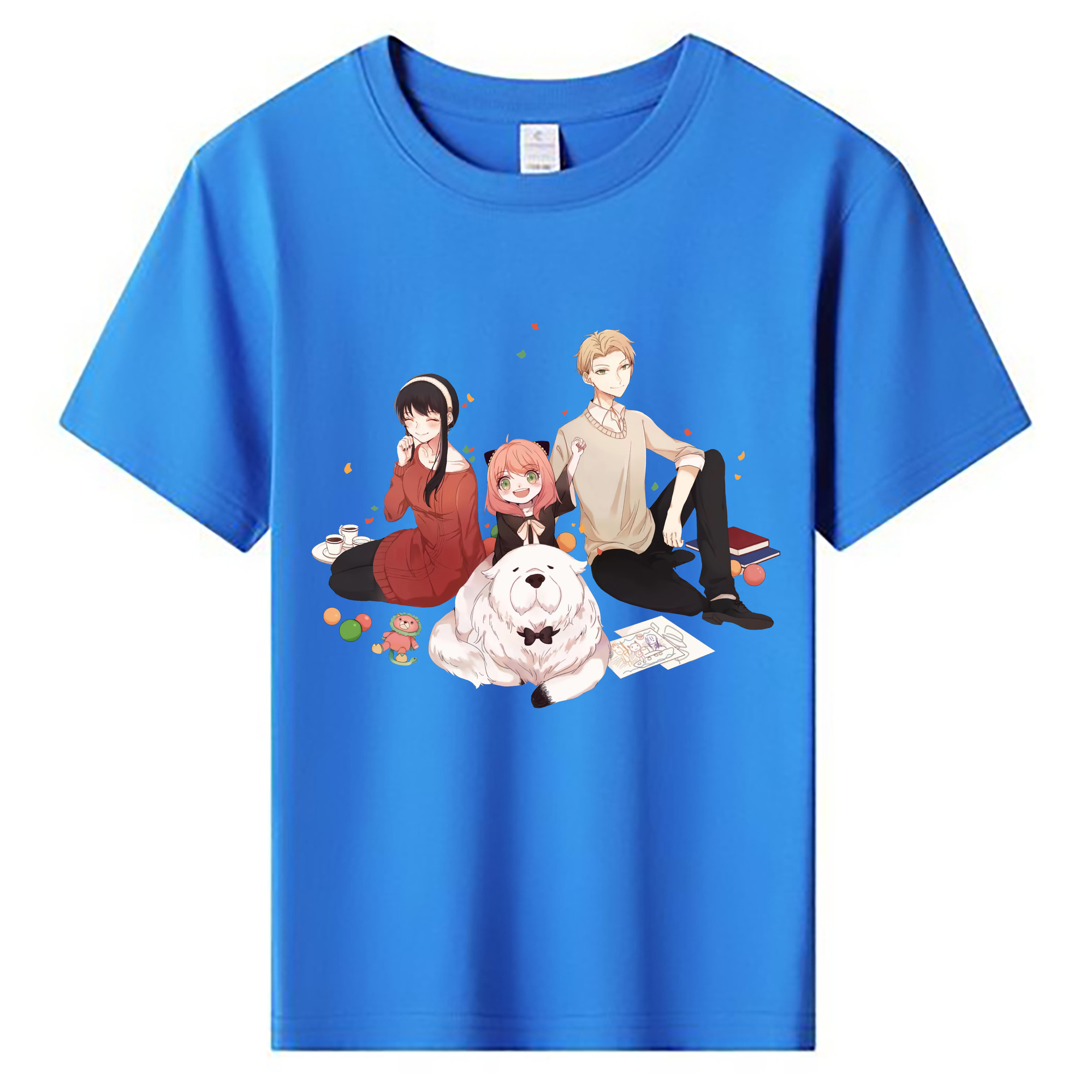 （画像用） SPY×FAMILY间谍家家酒 綿100％キッズTシャツ（フロントプリント）